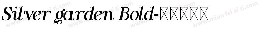 Silver garden Bold字体转换